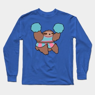 Cheerleader Sloth Long Sleeve T-Shirt